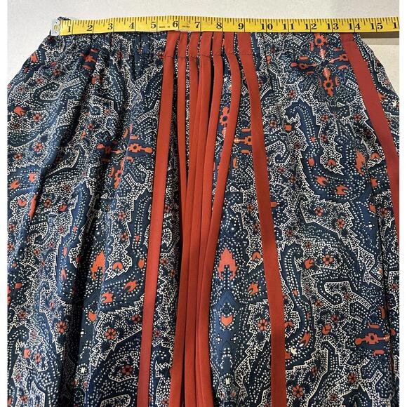 Vintage Chessa Davis Boho Paisley Print Long Skirt size M - Picture 5 of 7